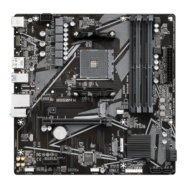 Load image into Gallery viewer, Gigabyte b550m k, amd, socket am4, b550, ddr4, dual pcie 4.0 3.0 m.2

