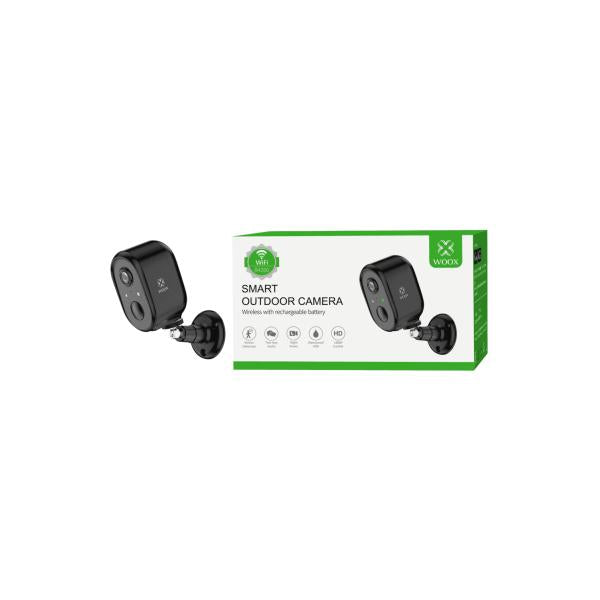 Load image into Gallery viewer, Woox r4260 slimme buitencamera full hd 1080p, 2mp lens, oplaadbaar middels de meegeleverde micro
