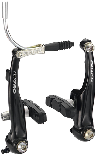 Tektro remset v-brake m837al met remblokken 836.12 zwart