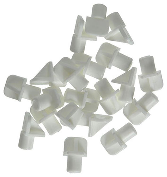 Mack 1015839 - 20 plankdragers kunststof wit ø 7 mm | 10 stuks