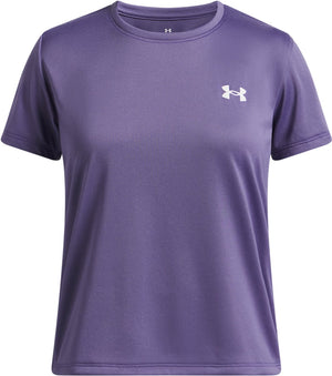 Under armour ua tech ssc-ppl meisjes sportshirt - paars luxe - wit
