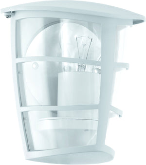 Eglo aloria - buitenverlichting - wandlamp - 1 lichts - wit - helder