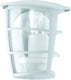 Eglo aloria - buitenverlichting - wandlamp - 1 lichts - wit - helder