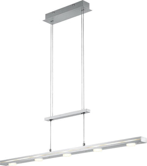Trio lacal - hanglamp - nikkel mat - incl. 7x smd 4w