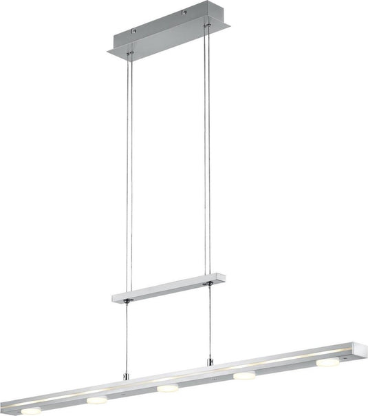 Trio lacal - hanglamp - nikkel mat - incl. 7x smd 4w