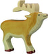 Holztiger bosdieren - hert - 15x3x15cm - houten figuur - handgemaakt