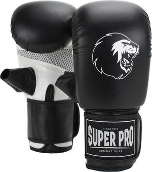 Super pro combat gear victor bokszakhandschoenen zwart wit extra small
