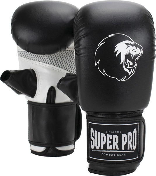 Super pro combat gear victor bokszakhandschoenen zwart wit large
