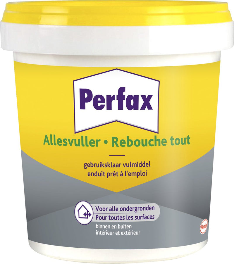 Laden Sie das Bild in Galerie -Viewer, Perfax allesvuller 1 kg bucket | muurvuller flexibel toepasbaar | muurvuller voor eenvoudige renovatie klussen | muurvul renovatiemiddel.
