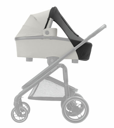 Maxi-cosi -zonnescherm, compatibel met -reiswiegen, kinderwagens en -babyautostoeltjes, upf 50+-bescherming, met kiekeboevenster, beschermt baby tegen zon, meer gebruikswijzen, zwart
