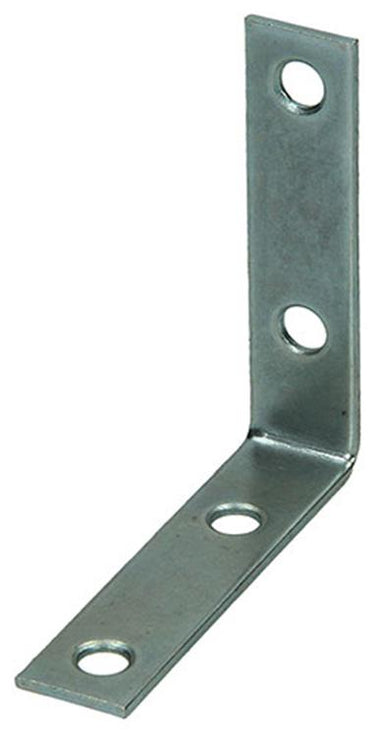 Mack 1013297 - 4 geplooide winkelhaken verzinkt 63x63x16x2mm | 10 stuks