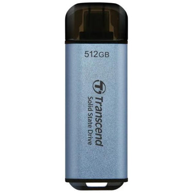 Transcend ts2tesd300c esd300c external ssd, 2 tb, usb type-c, 10 gbps, 1050 950 mb s, blue
