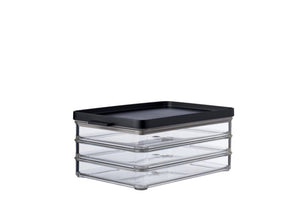 Mepal omnia vleeswarendoos 3-laags zwart 23x14,9x10cm