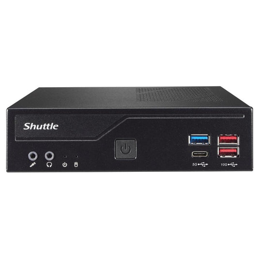 Shuttle dh670v2 mini pc barebone, lga1700, h670, ddr4, 2x hdmi, 2x dp , 2x 2.5g lan, 8x usb, 24 7