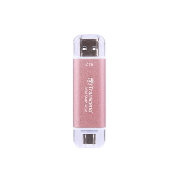 Load image into Gallery viewer, Transcend ts512gesd310p esd310p external ssd, 512 gb, usb 10gbps, type c a, 1050 950 mb s, pink
