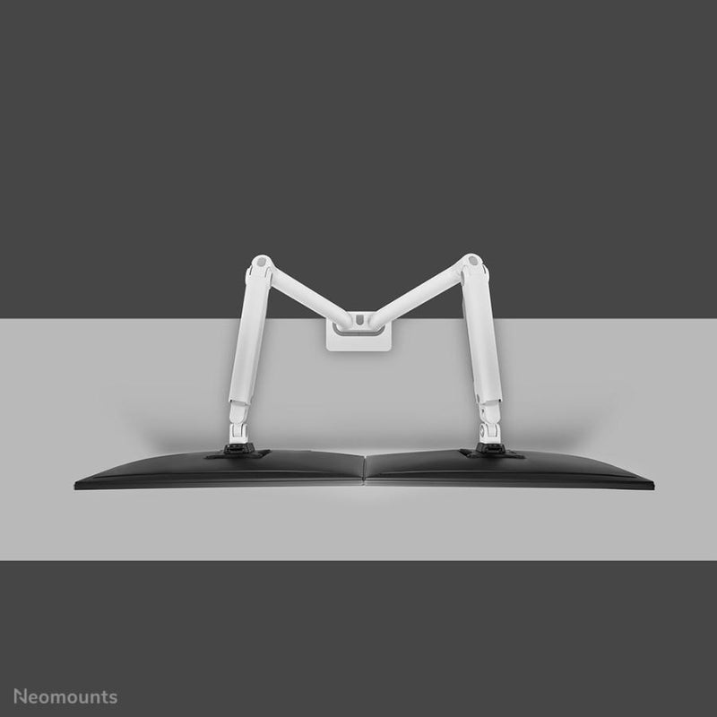 Load image into Gallery viewer, Neomounts ds70s-950wh2 full-motion desk mount, 2x 17 - 35 , 18 kg, 100x100 mm, silver

