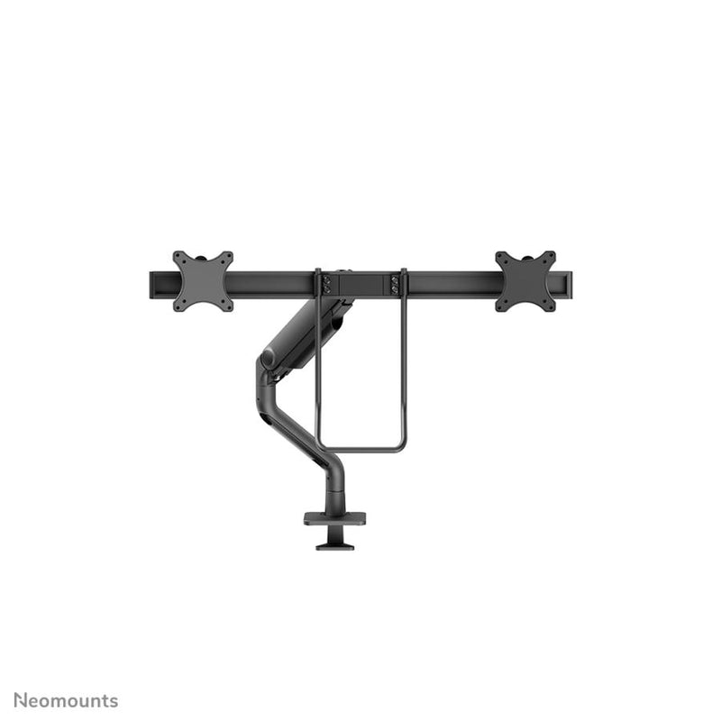 Load image into Gallery viewer, Neomounts ds75s-950bl2 full-motion desk mount, 2x 17 - 27 , 8kg, 100x100 mm, black
