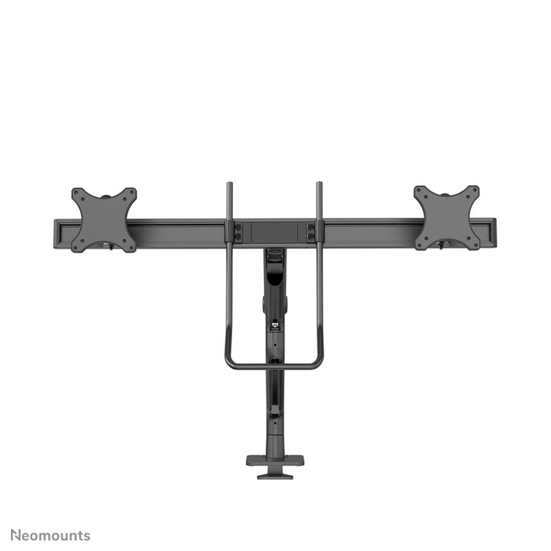 Load image into Gallery viewer, Neomounts ds75s-950bl2 full-motion desk mount, 2x 17 - 27 , 8kg, 100x100 mm, black
