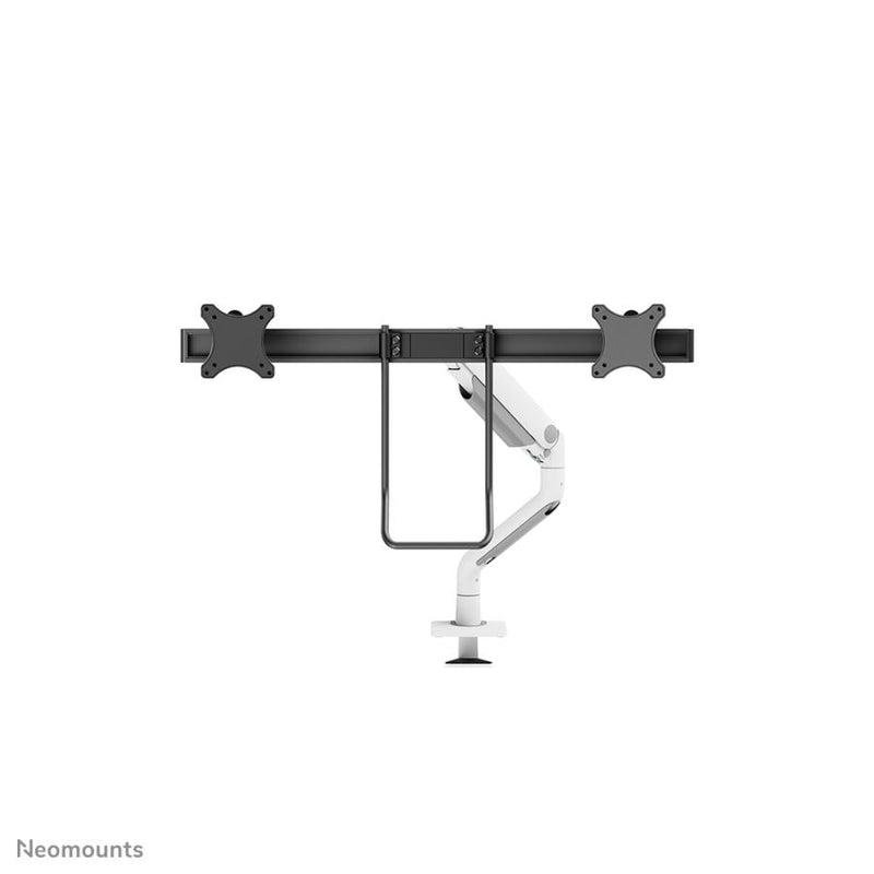 Load image into Gallery viewer, Neomounts ds75s-950wh2 full-motion desk mount, 2x 17 - 27 , 8 kg, 100x100 mm, black
