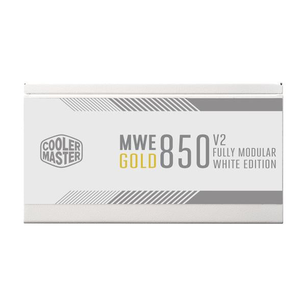 Load image into Gallery viewer, Cooler master mpe-8501-afaag-3g mwe gold v2 eu, 850w, atx3.0, 12vhpwr, =90%, 120mm, white
