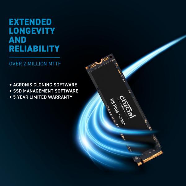 Load image into Gallery viewer, Crucial ct500p3pssd8 ct500p3ps p3 plus ssd, 500gb, m.2 pcie nvme, 3d nand, 4700 1900 mb s
