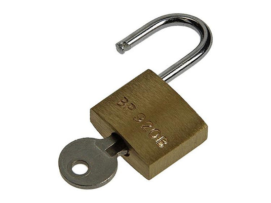 Mack 1014071 - hangslot met cilinder messing 20 mm | 10 stuks