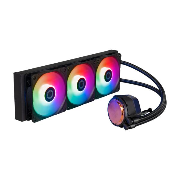 Load image into Gallery viewer, Cooler master mlx-d36m-a25pz-rw masterliquid 360 atmos, 3x 120mm argb white, 690-2500 rpm ± 10%
