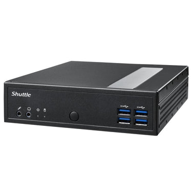 Shuttle dl30n slim barebone pc, 1.35l, iintel n100 fan, ddr5, 2x 2.5 gbe, hdmi 2.0b, 65w, 24 7