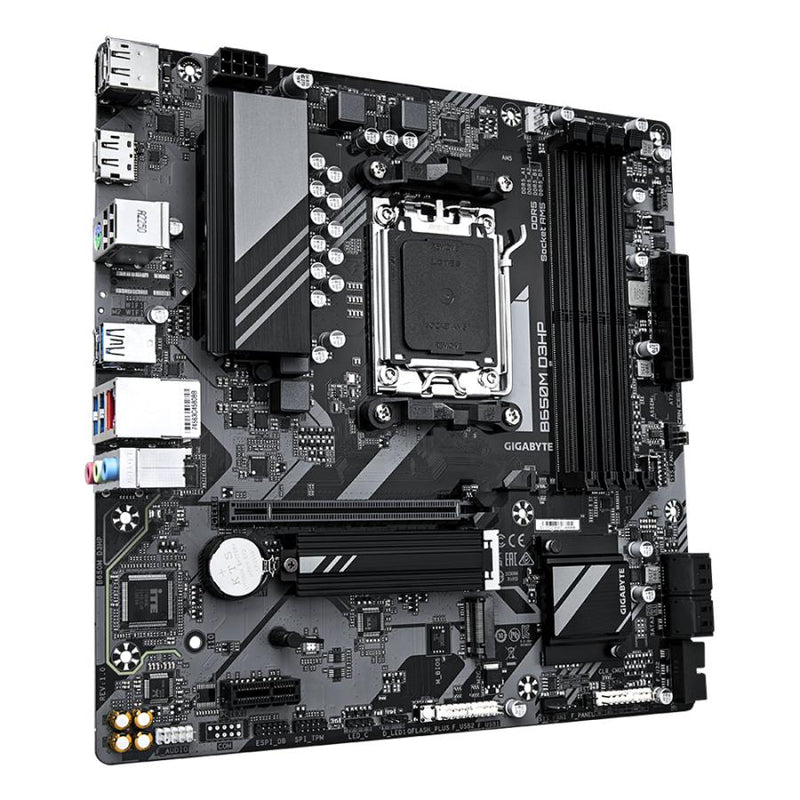 Load image into Gallery viewer, Gigabyte b650m d3hp b650m d3hp, amd am5, ryzen 7000, ddr5 7600 mhz, pcie 4.0, 2.5gbe lan
