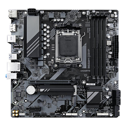 Gigabyte b650m d3hp b650m d3hp, amd am5, ryzen 7000, ddr5 7600 mhz, pcie 4.0, 2.5gbe lan