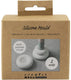 Cc siliconen vormen donutvormige kandelaars h: 2+3,8 cm d 6+6,2 cm mat transparant 1 stuk