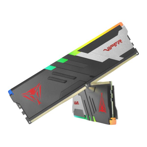 Load image into Gallery viewer, Patriot pvvr532g600c30k viper venom rgb dimm dual kit, 32 gb, ddr5, 6000mts, cl30
