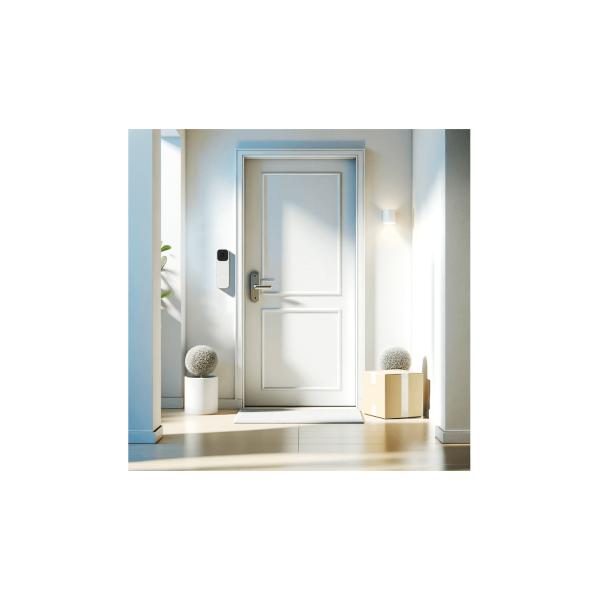 Load image into Gallery viewer, Woox r4331 smart video deurbel binnen bel, fhd, 3mp, 1 2.8 cmos, ip65, wi-fi 802.11 b g n, white
