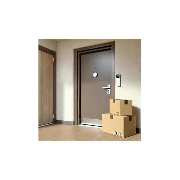 Load image into Gallery viewer, Woox r4331 smart video deurbel binnen bel, fhd, 3mp, 1 2.8 cmos, ip65, wi-fi 802.11 b g n, white
