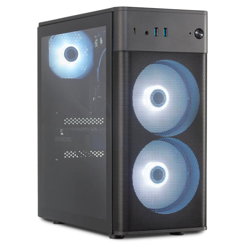 Load image into Gallery viewer, Erazer 10025657 md35360 recon e45, 3.6ghz, amd ryzen 5500, 16 gb, 1 tb, geforce rtx 4060 8gb, w11h
