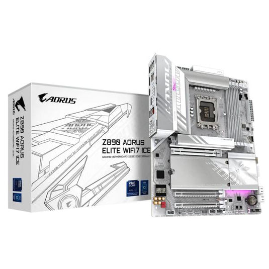 Gigabyte z890 aorus elite wifi7 ice socket 1851 moederbord (raid, 2.5gb-lan, wi-fi 7, bt, sound, atx)