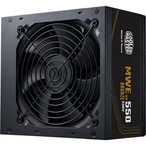 Cooler master mpe-5501-acabw-3beu mwe bronze v3 psu, atx, 550w, quiet hdb fan