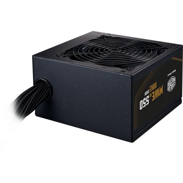 Load image into Gallery viewer, Cooler master mpe-5501-acabw-3beu mwe bronze v3 psu, atx, 550w, quiet hdb fan
