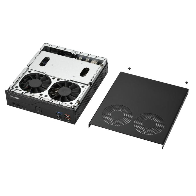 Load image into Gallery viewer, Shuttle dh770 mini pc barebone, 1.35l, lga 1700, intel h770, ddr5-sdram, 2x 2.5g lan, 2x m.2, 24 7
