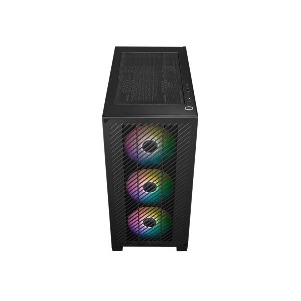Load image into Gallery viewer, Cooler master e301-kgnn-s00 elite 301 black argb, atx, window, usb 3.2 gen 1 type-c, 3x 120mm argb
