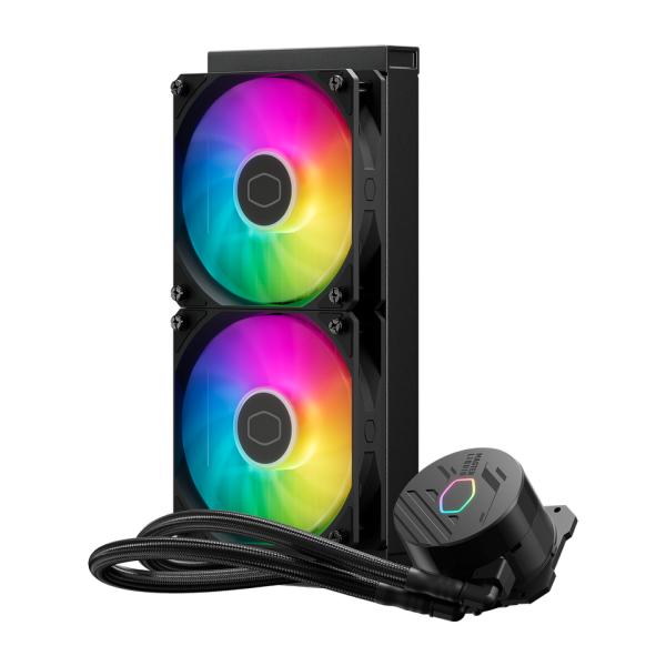 Load image into Gallery viewer, Cooler master masterliquid 240 core ii argb waterkoeling (zwart, 4-pins pwm fan-connector)
