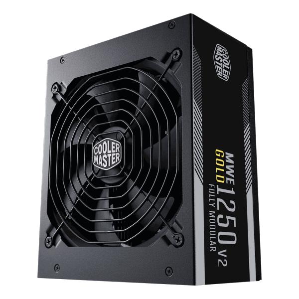 Load image into Gallery viewer, Cooler master mpe-c501-afcag-3eeu mwe gold 1250 v2 black, atx3.1, 1250w, =90% @typical, 140mm
