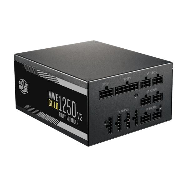Load image into Gallery viewer, Cooler master mpe-c501-afcag-3eeu mwe gold 1250 v2 black, atx3.1, 1250w, =90% @typical, 140mm
