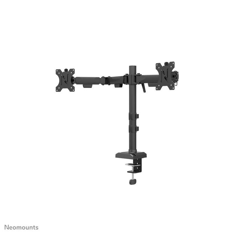 Load image into Gallery viewer, Neomounts ds60-600bl2 desk monitor arm, clamp grommet, 10 - 32 , 100 x 100 mm, height adjust, black
