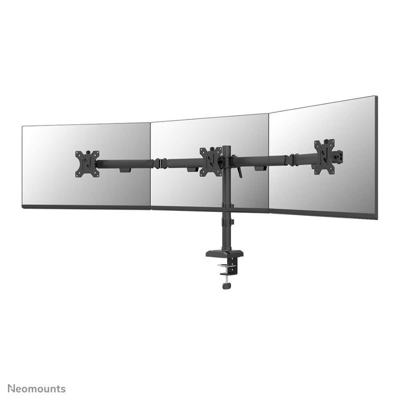 Load image into Gallery viewer, Neomounts ds60-600bl3 desk monitor arm, clamp grommet, 10 - 27 , 100 x 100 mm, height adjust, black
