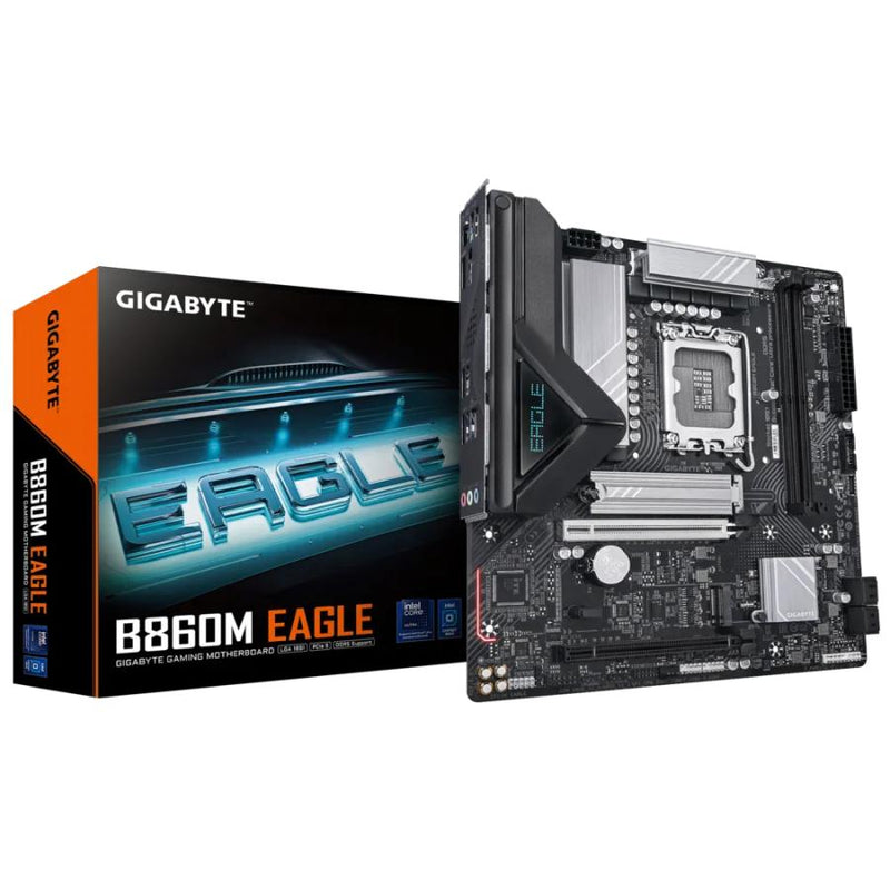 Load image into Gallery viewer, Gigabyte b860m eagle, matx, intel lga1851, b860, 2x ddr5, 2.5 gbe, usb type-c, pcie 5.0
