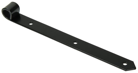 1013237 - enkel luikscharnier zwart 30 cm dia 18 mm | 6 stuks