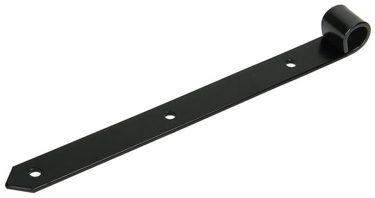 1013237 - enkel luikscharnier zwart 30 cm dia 18 mm | 6 stuks