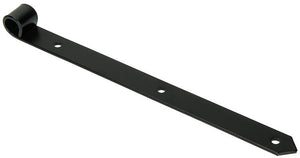 1013639 - enkel luikscharnier zwart 35 cm dia 18 mm | 6 stuks
