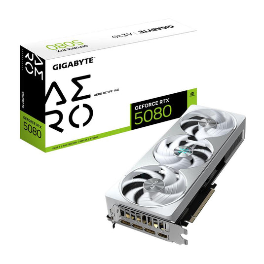 Gigabyte gv-n5080aero oc-16gd geforce rtx 5080 aero oc sff 16g , 16gb, gddr7, 256bit, pcie 5.0